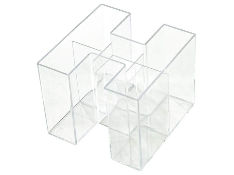 HAN Multipot à crayons BRAVO, 5 compartiments, transparent