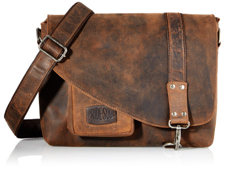PRIDE&SOUL Sac à bandoulière 'MRS. NOEL', cuir, marron