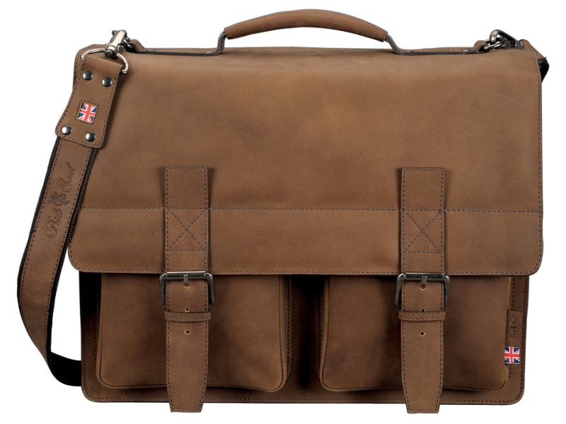 Alassio Sac à bandoulière 'EARL' cuir, marron clair