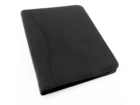Alassio Serviette classeur 'RONDO', A4, similicuir, noir