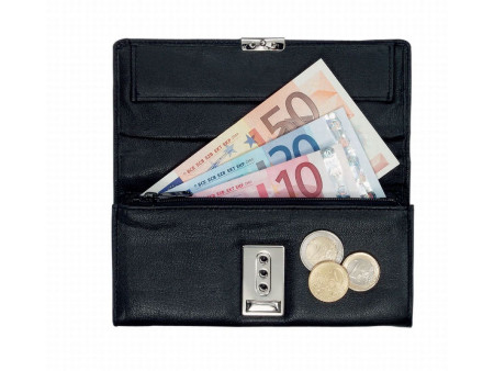 Alassio Portefeuille de serveur, en cuir, noir