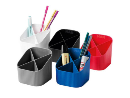 HAN Multipot à crayons Re-X-LOOP, plastique éco, bleu