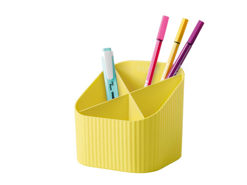 HAN Multipot à crayons Re-X-LOOP, plastique éco, jaune
