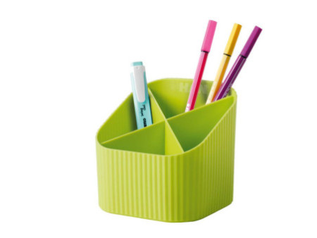 HAN Multipot à crayons Re-X-LOOP, plastique éco, citron vert
