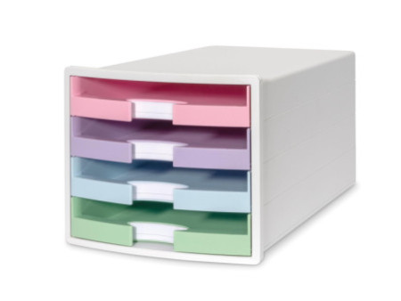 HAN Module de classement IMPULS, 4 tiroirs, blanc/pastel