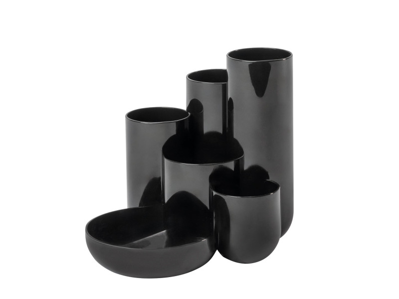 HAN Multipot à crayons CAMPUS, 6 pots, polystyrène, noir
