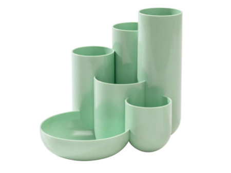 HAN Multipot à crayons CAMPUS, 6 pots, vert pastel
