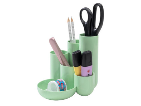 HAN Multipot à crayons CAMPUS, 6 pots, vert pastel