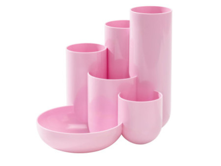 HAN Multipot à crayons CAMPUS, 6 pots, rose pastel