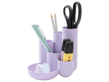 HAN Multipot à crayons CAMPUS, 6 pots, violet pastel