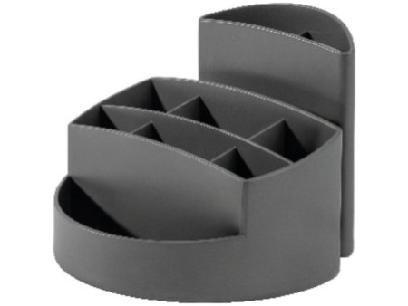 HAN Multipot à crayons RONDO KARMA, 9 compartiments, gris