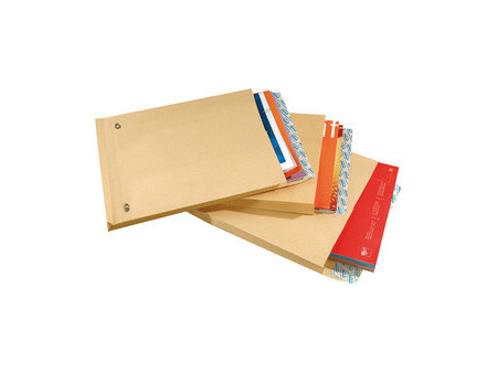 GPV Pochettes à soufflets, 24, 260 x 330 mm, kraft brun