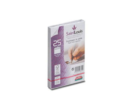 GPV Enveloppes de visite Saint Louis, 90 x 140 mm, blanc