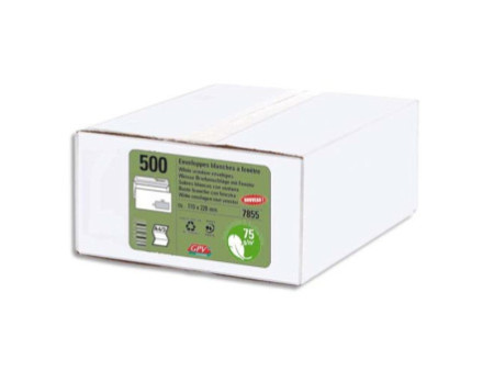 GPV Enveloppes Green ECO, DL, 110 x 220 mm, avec fenêtre