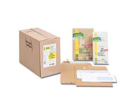 GPV Enveloppes Green ECO, DL, 110 x 220 mm, avec fenêtre