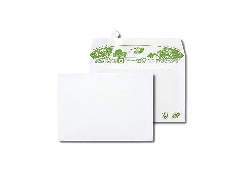 GPV Enveloppes ERAPure, C6, 114 x 162 mm, sans fenêtre