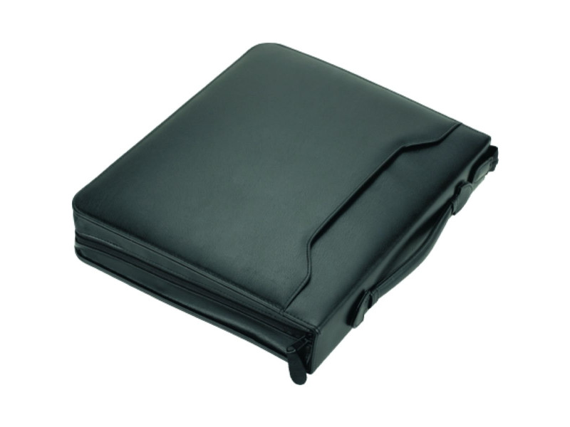 Alassio Serviette classeur 'AREZZO', A4, cuir, noir