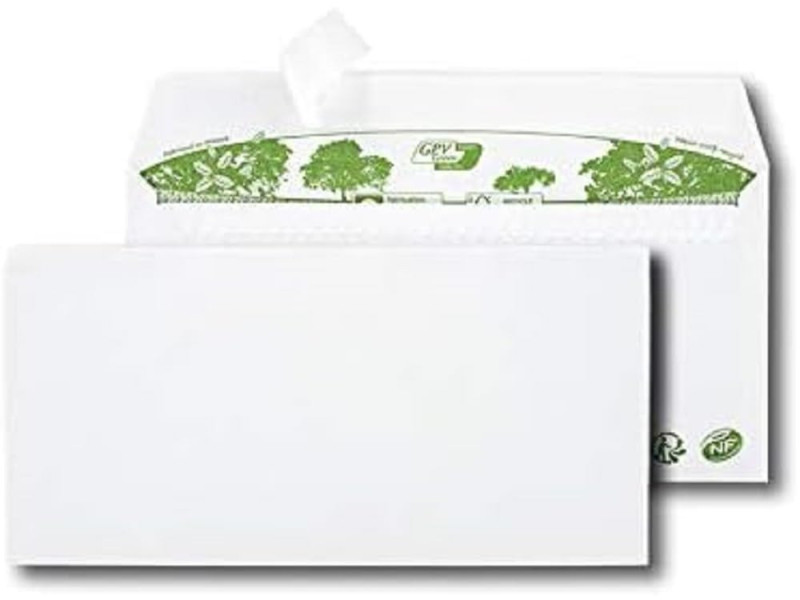 GPV Enveloppes 'ERAPure' DL 110 x 220 mm, sans fenêtre