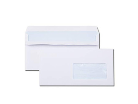 GPV Enveloppes ECO, DL 110 x 220 mm, avec fenêtre, blanc