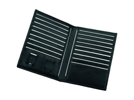 Alassio Etui pour cartes de visite/crédit, cuir, noir