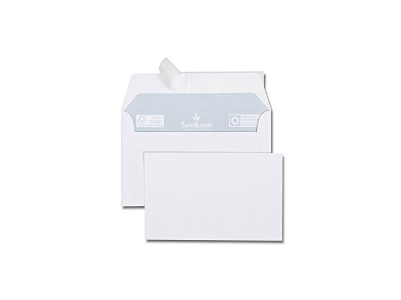 GPV Kit de 20 cartes et 20 enveloppes Saint Louis, blanc