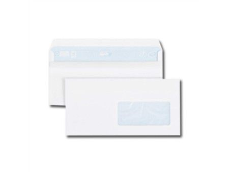 GPV Enveloppes, DL, 110 x 220 mm, avec fenêtre, blanc