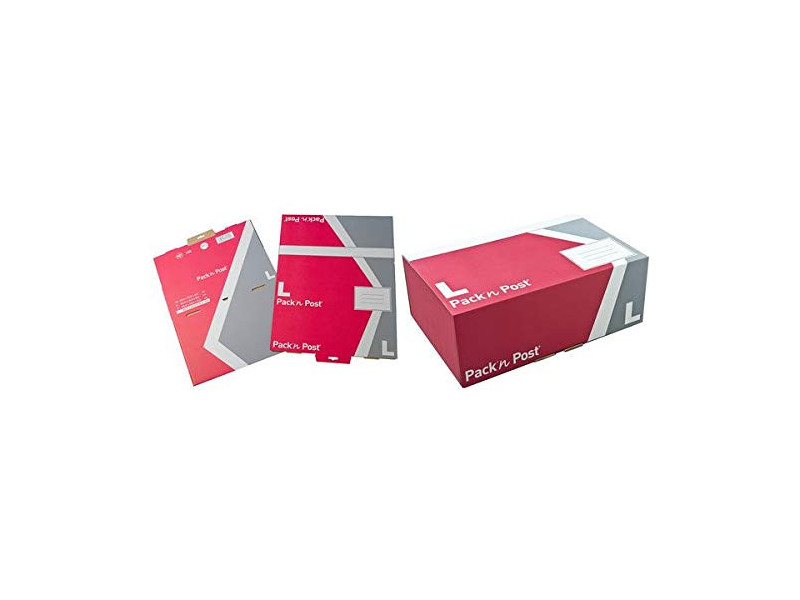 GPV Boîte postale S, en carton, rouge / gris