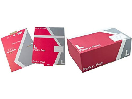 GPV Boîte postale M, en carton, rouge / gris