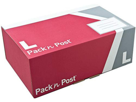GPV Boîte postale M, en carton, rouge / gris