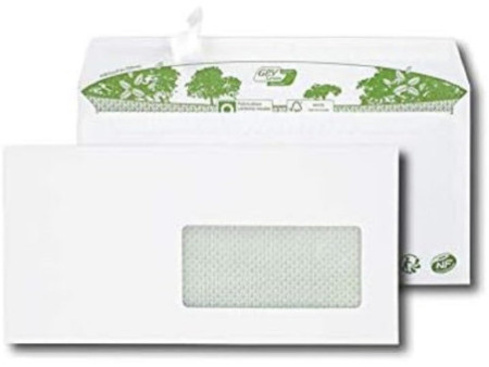 GPV Enveloppes 'ERAPure', DL 110 x 220 mm, avec fenêtre