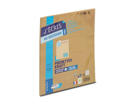 GPV Pochettes d'expédition, 24, 260 x 330 mm, kraft brun