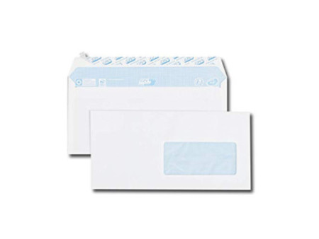 GPV Enveloppes, DL, 110 x 220 mm, avec fenêtre, blanc