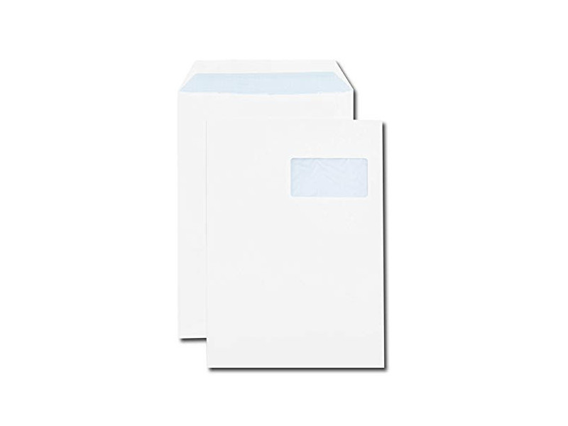 GPV Pochette d'expédition C4, 229 x 324 mm, à fenêtre, blanc
