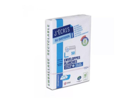 GPV Enveloppes, C6, 114 x 162 mm, sans fenêtre, blanc
