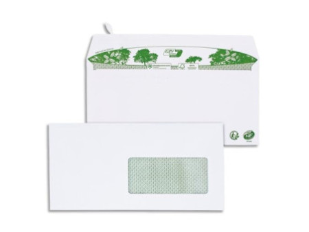 GPV Enveloppes 'ERAPure', DL 110 x 220 mm, avec fenêtre