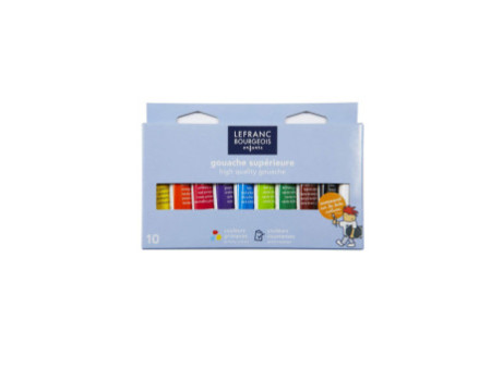 LEFRANC BOURGEOIS Gouache, étui carton de 10 tubes de 10 ml