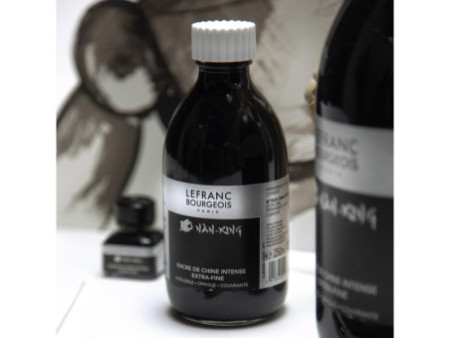 LEFRANC BOURGEOIS Encre de Chine Nan-King, 14 ml, noir