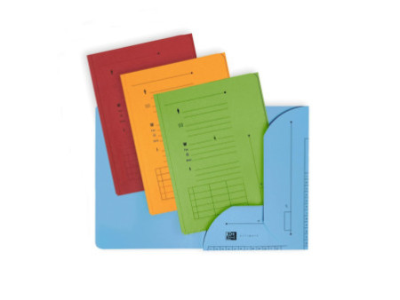 Oxford Chemise sous-dossier PASTEL, 2 rabats, A4, assorti