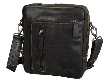 PRIDE&SOUL Sac à bandoulière 'WRETCH', cuir, marron