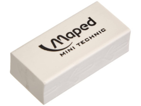 Maped Gomme en plastique Mini Technic 300, blanc
