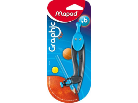 Maped Compas Graphic 360 degrés, avec bague universelle