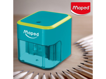 Maped Taille-crayon électrique, turquoise/vert pomme