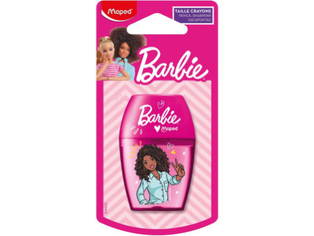 Maped Taille-crayon Barbie, en plastique, rose