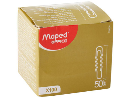 Maped Trombone, en acier nickelé, 50 mm, ondulé