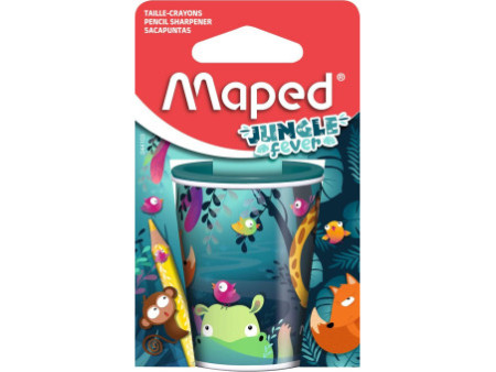 Maped Taille-crayon 2 trous JUNGLE fever, en métal, blister