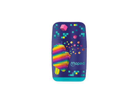 Maped Duo taille-crayons et gomme PIXEL PARTY