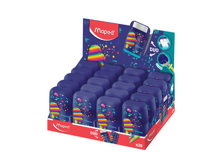 Maped Gomme-taille-crayon PIXEL PARTY, présentoir de 20