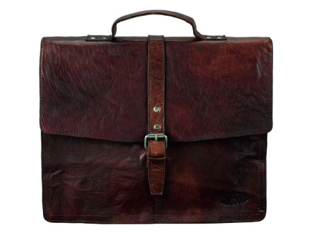 PRIDE&SOUL Porte-documents 'JAYDEN', cuir, marron