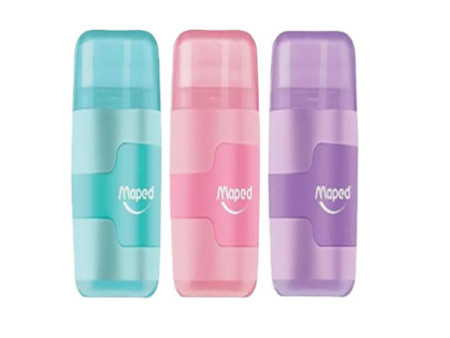 Maped Duo taille-crayons-gomme Connect Duo PASTEL, assorti