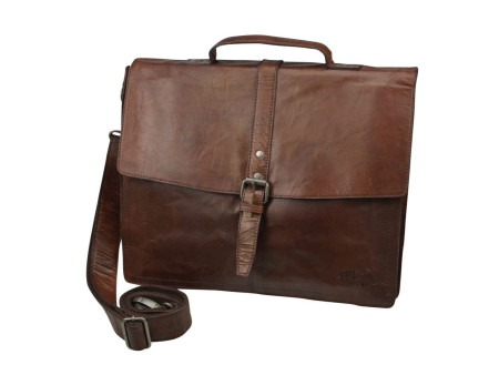PRIDE&SOUL Porte-documents 'JAYDEN', cuir, marron